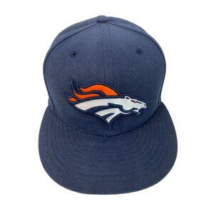 Retro Denver Broncos Sz 7 3/8 Super Bowl 2015 New Era 59Fifty Fitted Cap Navy